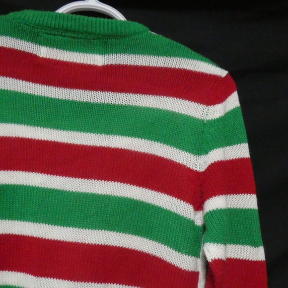 HAPPY HOLIDAYS | small, s | Emoji and Striped | Ugly Christmas Sweater | Unisex - Picture 12 of 15